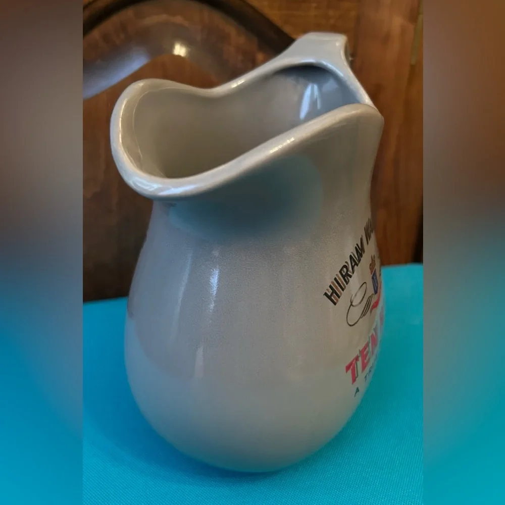 VINTAGE 1960s Hiram Walker Ten High Bourbon Ceramic Pitcher - McCoy Era